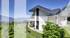 Modern house lake view