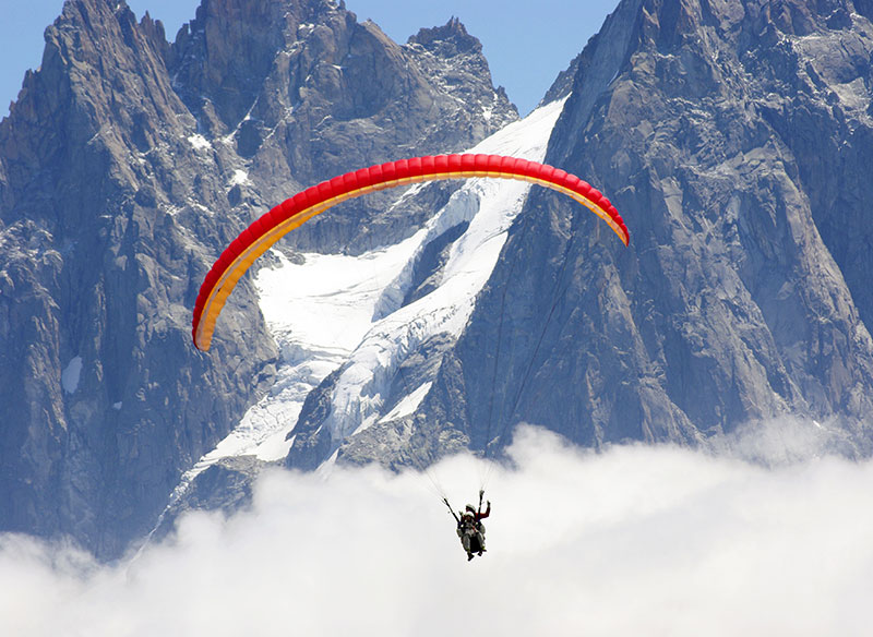 Chamonix et le vol en parapente